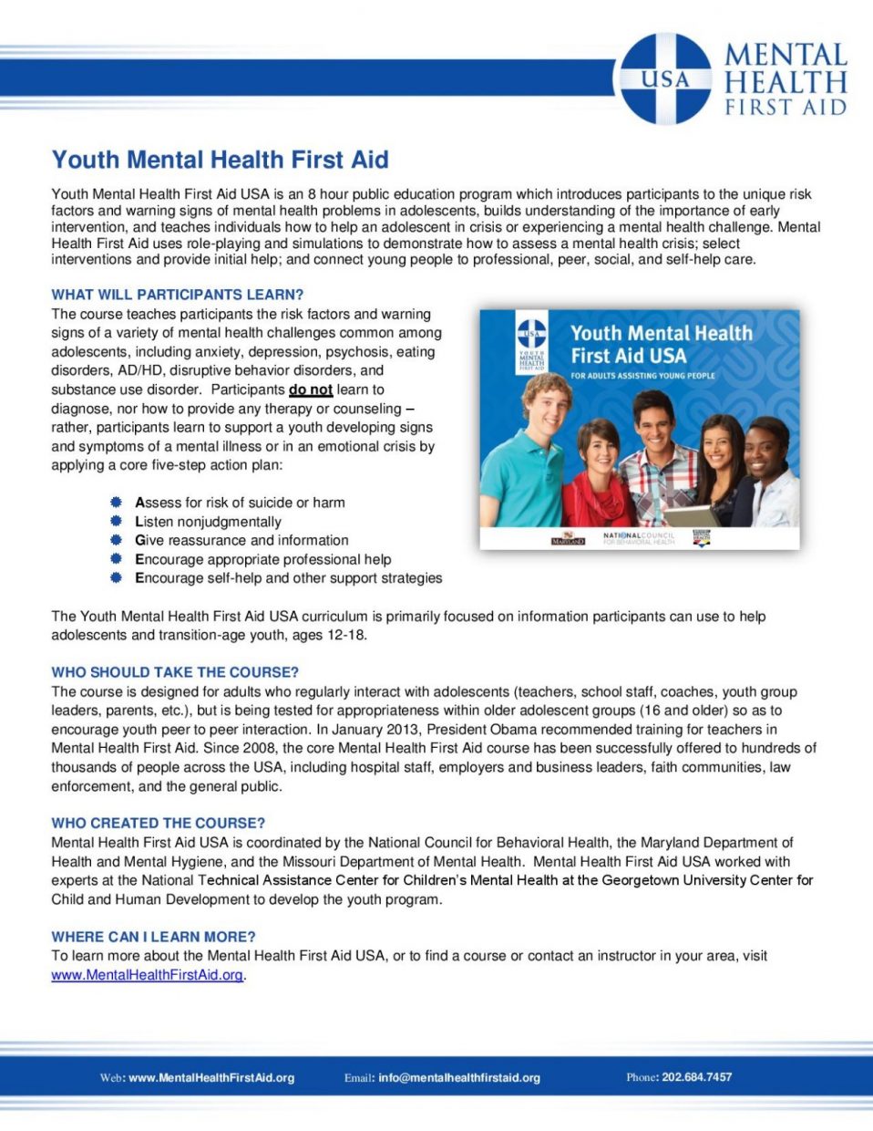 Youth Mental Health First Aid Training – Islamic Center of Morrisville