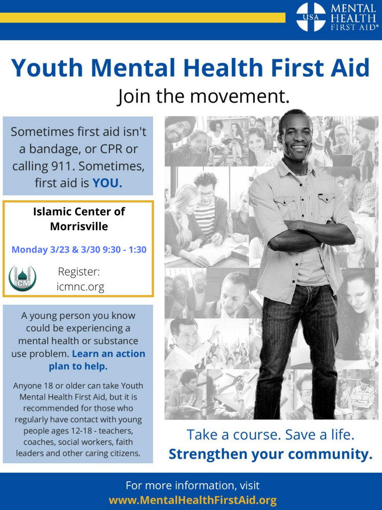 Youth Mental Health First Aid Training – Islamic Center of Morrisville