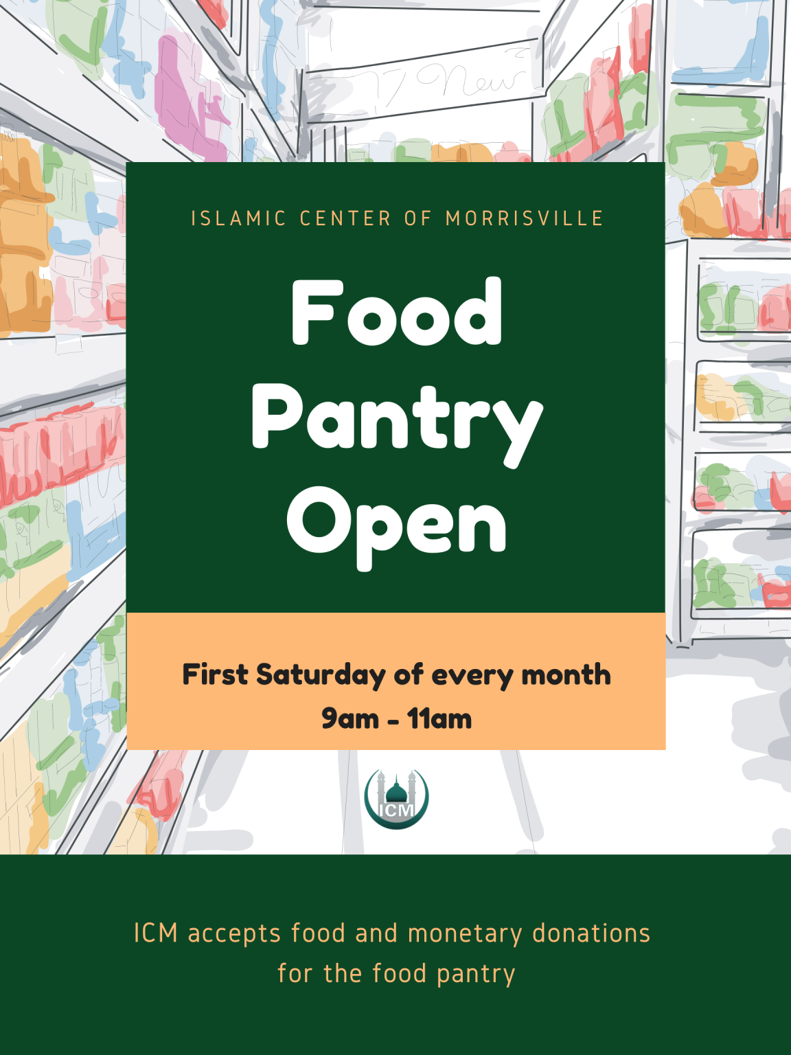 Food Pantry Open Saturday Islamic Center of Morrisville