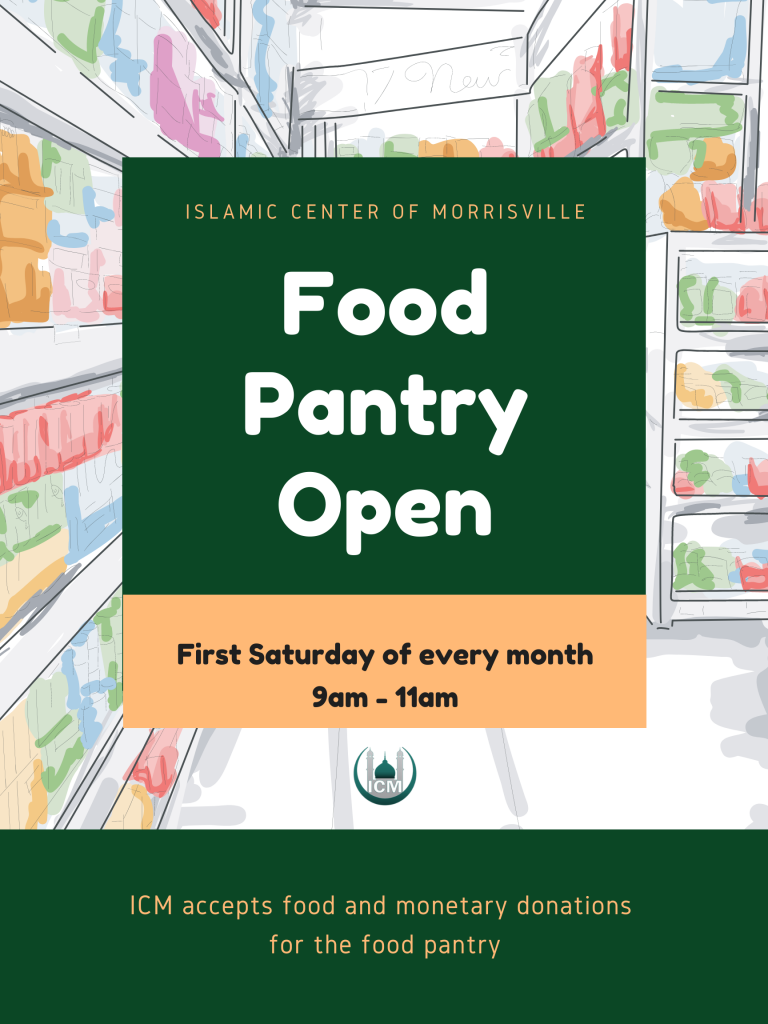 Food Pantry Open Saturday Islamic Center of Morrisville