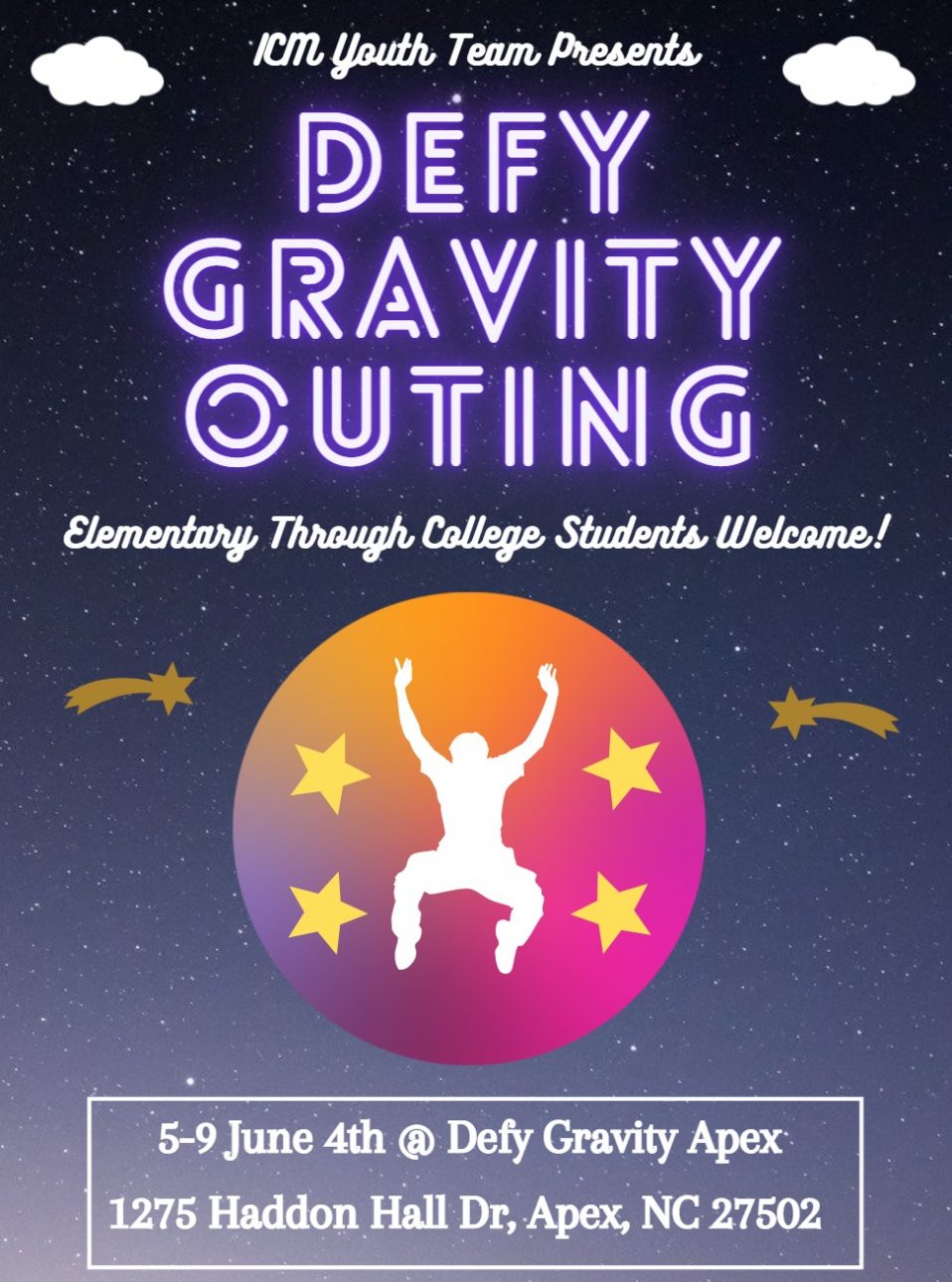 Youth Defy Gravity Outing Islamic Center of Morrisville