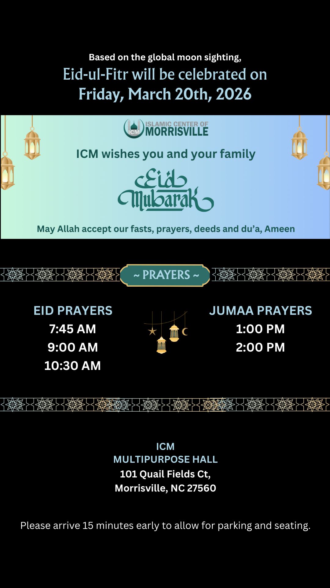 Friday Announcements